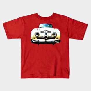 Austin A90 Atlantic 1950s classic car high contrast Kids T-Shirt